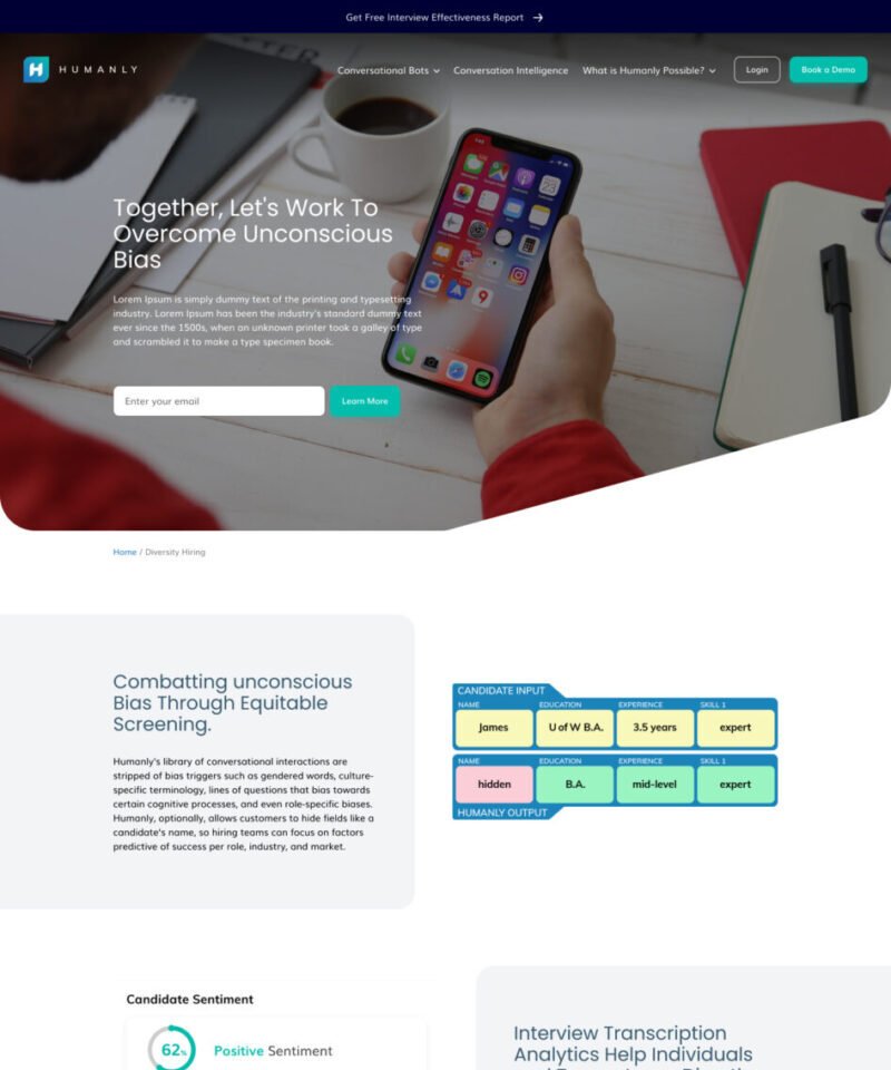 Humanly Feature Page