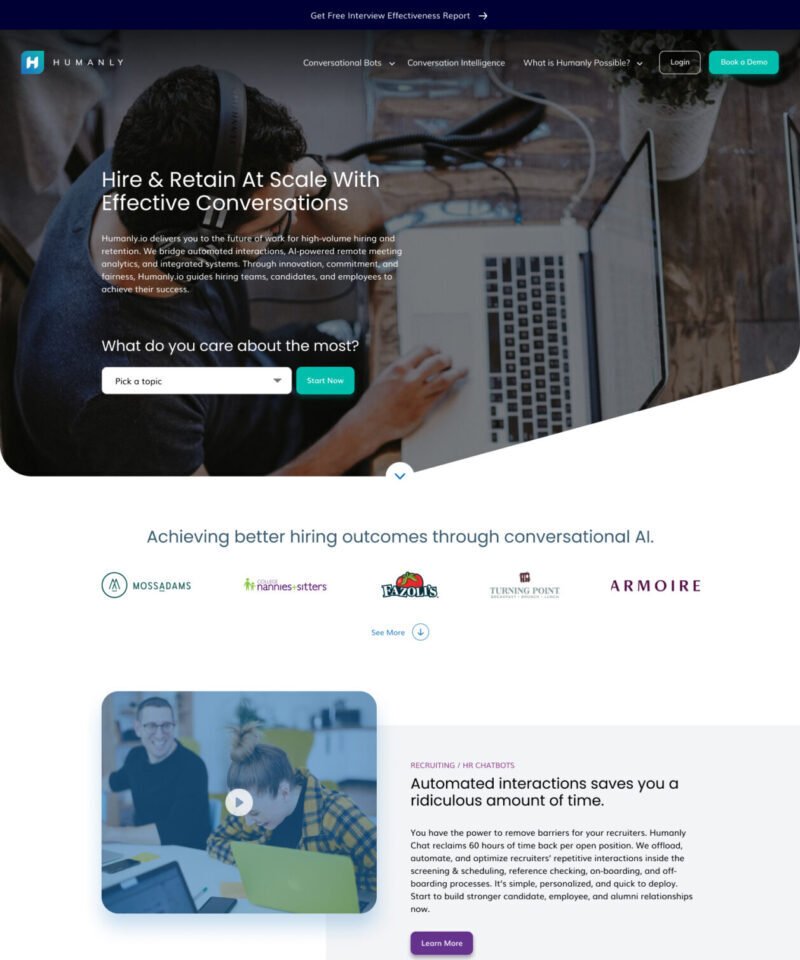 Humanly Homepage